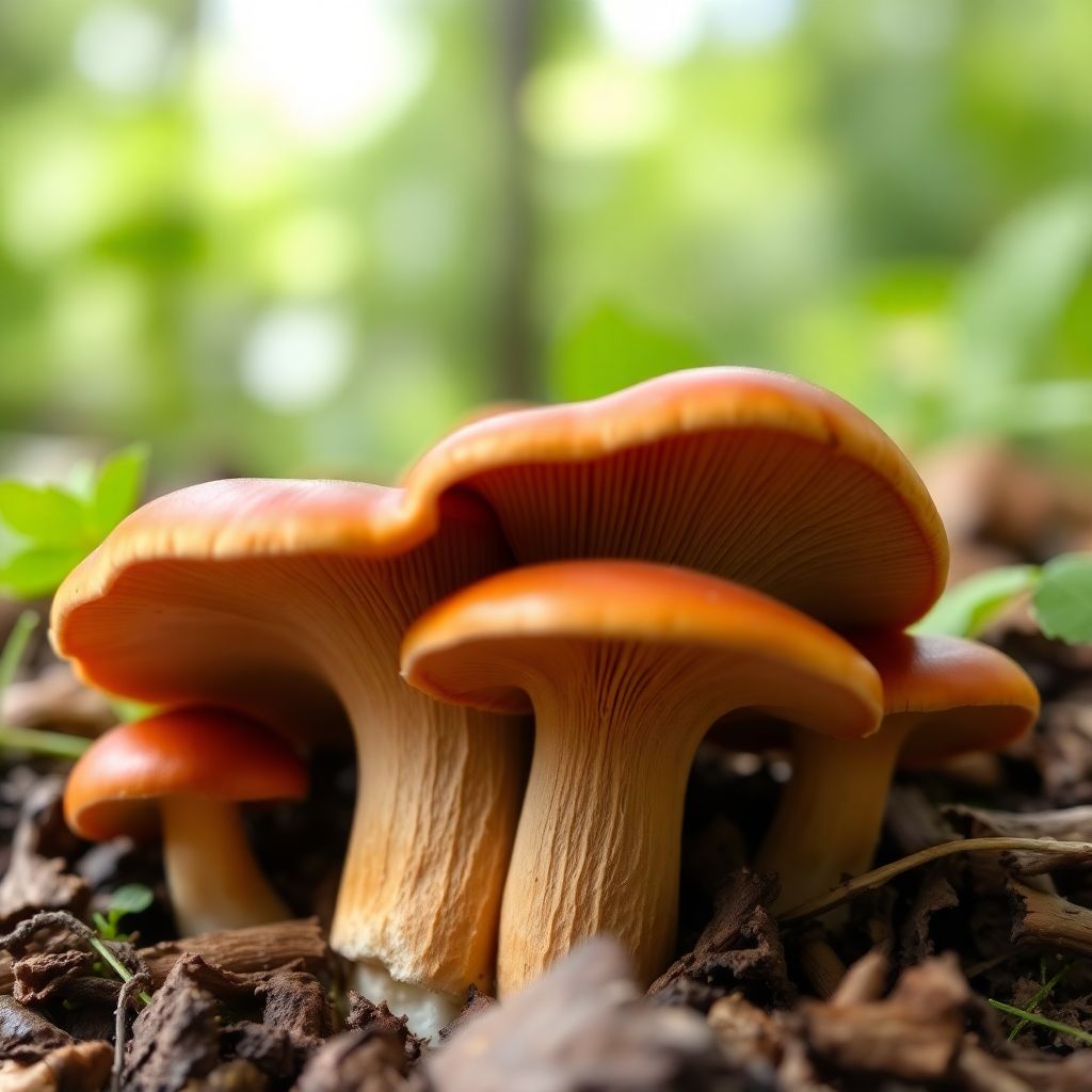 Trois champignons Reishi