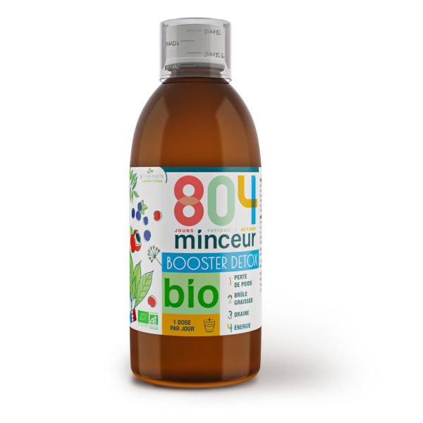 804 Draineur Booster Détox Bio - Flacon 500 Ml - 3 chenes