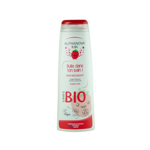 Alpha Kids Bulle Dans Ton Bain Fraise Bio - 250 Ml - Alphanova