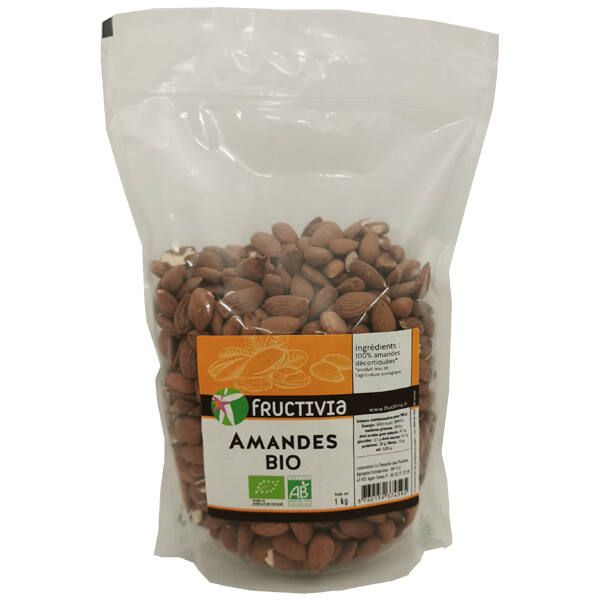 Amandes Décortiquées Bio - Pot 125 G - Fructivia