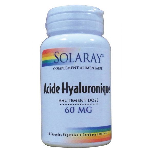 Acide Hyaluronique Hd 60 Mg - 30 Capsules Végétales - SOLARAY