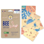 Bee Wrap, Emballages Alimentaires Bio Océan - Pack De 4 - Anotherway