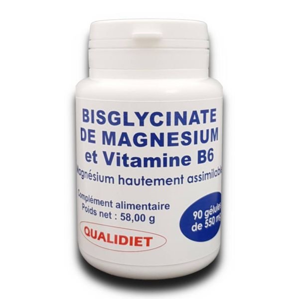 Bisglycinate De Magnésium / Vit B6 - 90 Gélules - Vitalosmose