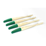 Brosse À Dents Adultes Medium Vert - Boîte De 4 - Cap Bambou