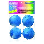 4 balles de lavage écologiques Ecocorp élastomère qui agissent comme de vraies lavandières.