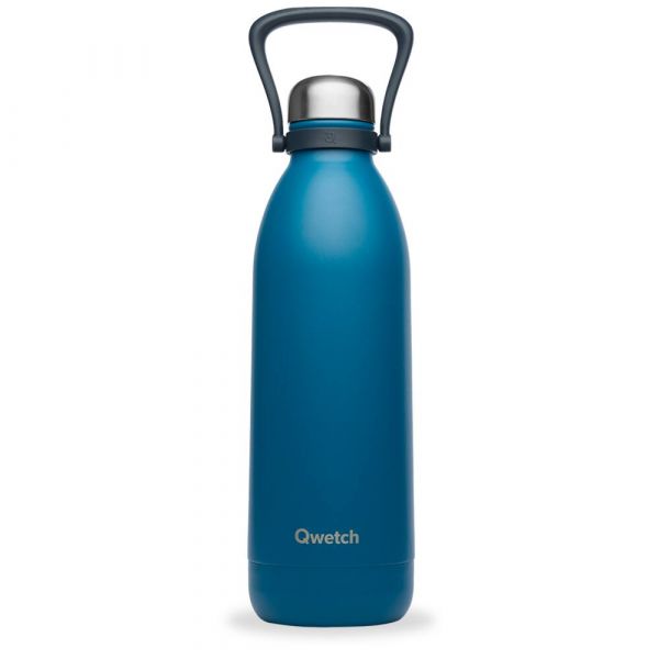 Qwetch - Bouteille Isotherme Bleu Canard, Collection Titan - 1.5 Litre - Qwetch