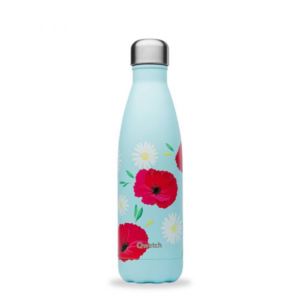 Qwetch - Bouteille Isotherme Coquelicot - 500 Ml - Qwetch