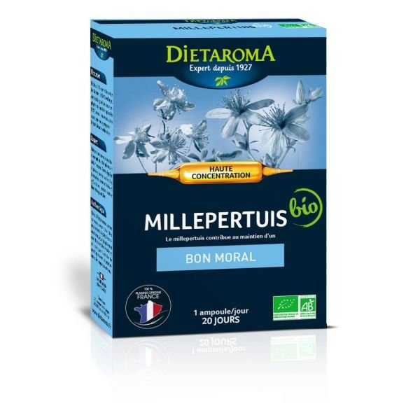 C.i.p. Millepertuis Bio - 20 Ampoules De 10 Ml - Dietaroma