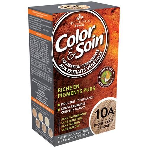 Color & Soin 10 A - Blond Clair Cendré - 135 Ml - 3 chenes