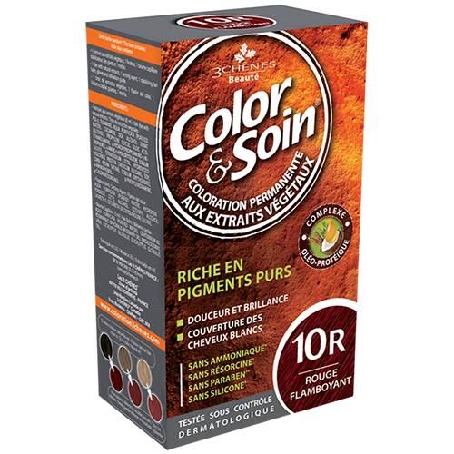 Color & Soin 10 R - Rouge Flamboyant - 135 Ml - 3 chenes