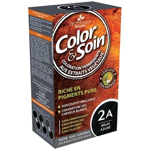 Color & Soin 2 A - Brun Azuré - 135 Ml - 3 chenes