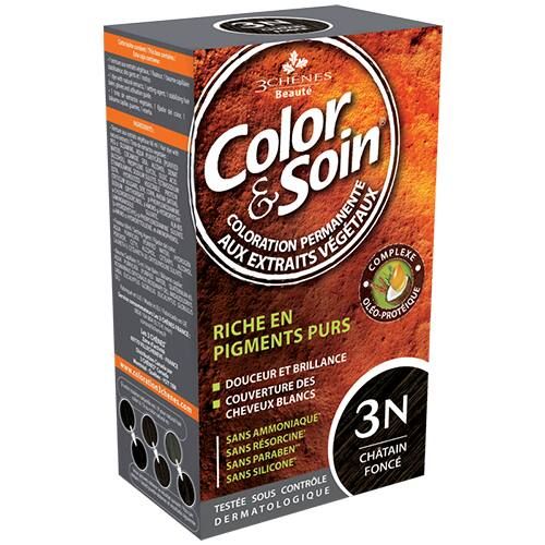 Color & Soin 3 N - Châtain Foncé - 135 Ml - 3 chenes