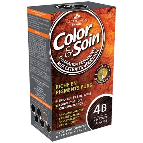 Color & Soin 4 B - Châtain Brownie - 135 Ml - 3 chenes