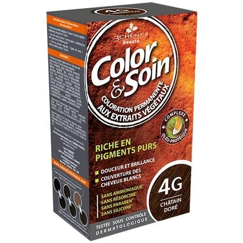 Color & Soin 4 G - Châtain Doré - 135 Ml - 3 chenes