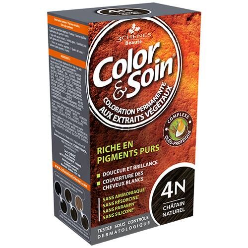 Color & Soin 4 N - Châtain Naturel - 135 Ml - 3 chenes