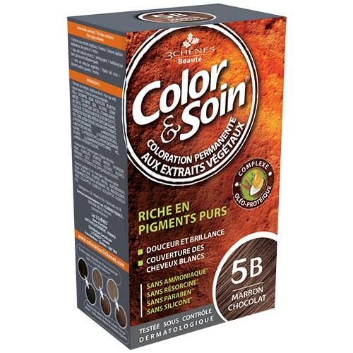 Color & Soin 5 B - Marron Chocolat - 135 Ml - 3 chenes