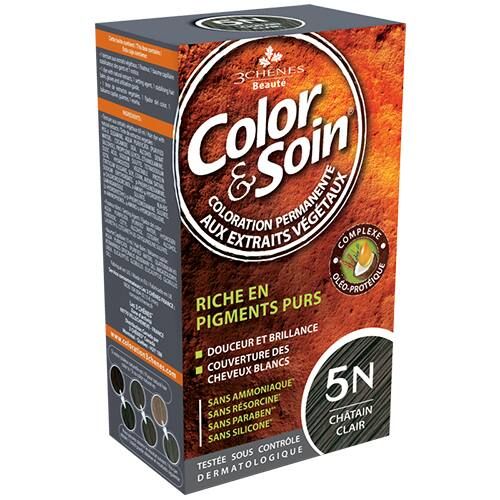 Color & Soin 5 N - Châtain Clair - 135 Ml - 3 chenes