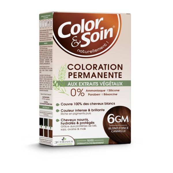 Color & Soin 6 Gm - Blond Foncé Canelle - 135 Ml - 3 chenes