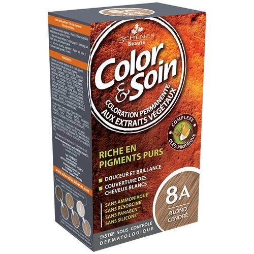 Color & Soin 8 A - Blond Cendré - 135 Ml - 3 chenes