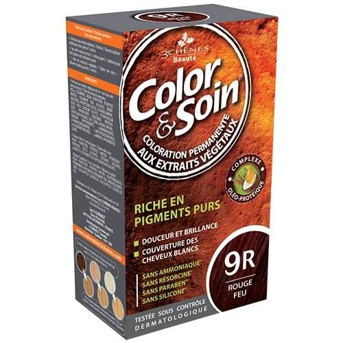 Color & Soin 9 R - Rouge Feu - 135 Ml - 3 chenes