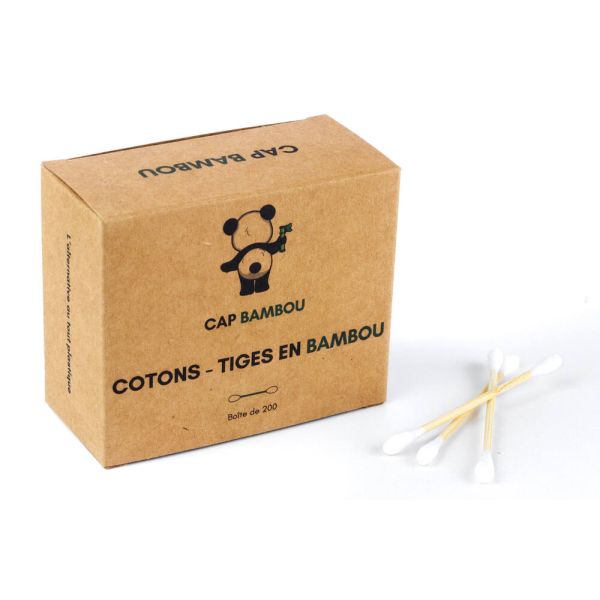 Cotons Tiges - Boîte De 200 - Cap Bambou