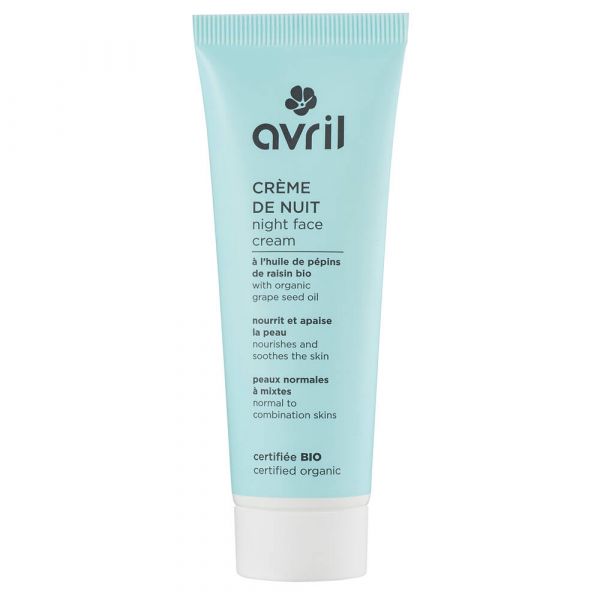 Crème De Nuit Peaux Normales Et Mixtes Bio - Tube 50 Ml - Avril