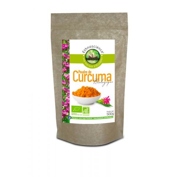 Curcuma En Poudre Bio - Sachet 500 G - Ecoidées