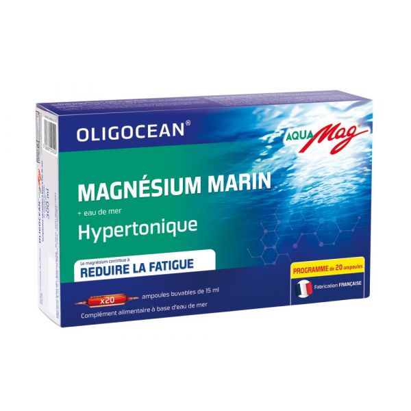 Cure Aquamag Programme, Magnésium Marin - 20 Ampoules De 15 Ml - Superdiet