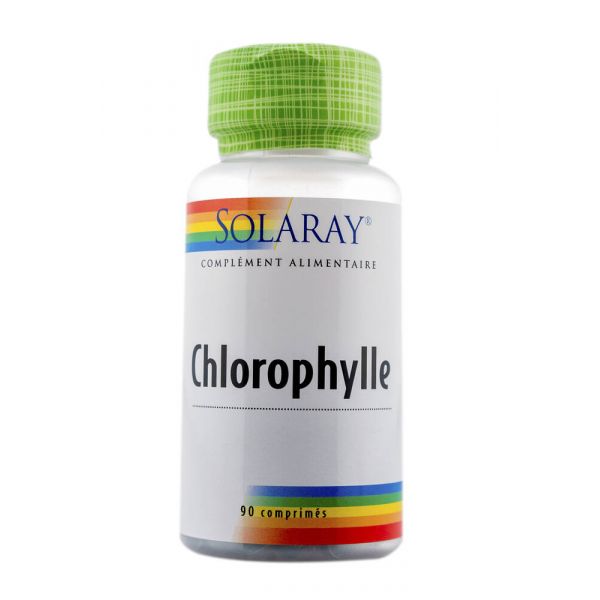 90 Comprimés de Chlorophylle 100 Mg SOLARAY