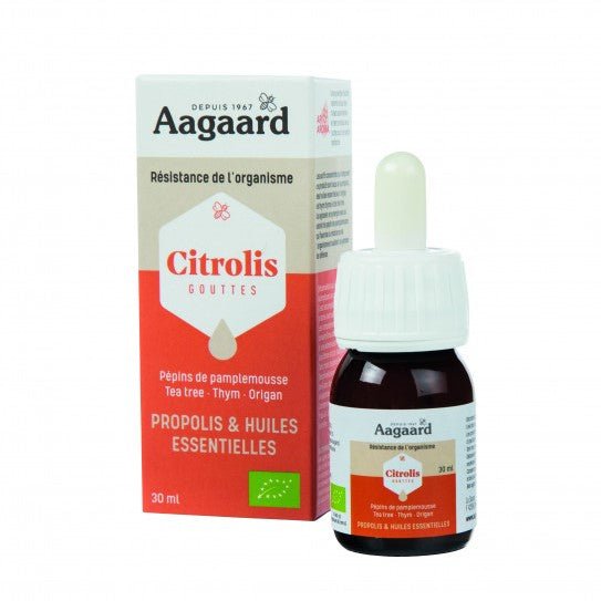 Un Citrolis Bio de 30 ml de la marque Aagaard.