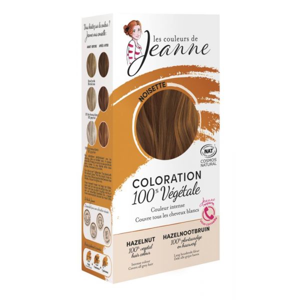 Coloration Noisette 100% Végétale - 2 X 50 G - Les Couleurs de Jeanne