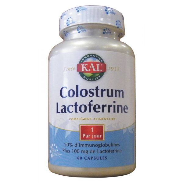 Colostrum Lactoferrine - 60 Capsules Végétales - SOLARAY