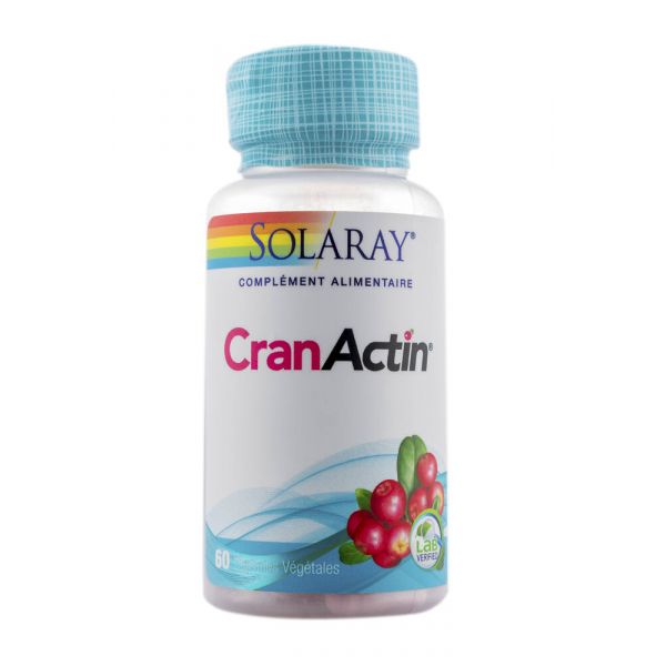 Cran Actin Canneberge 400 Mg - 60 Capsules Végétales - SOLARAY