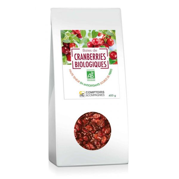 Cranberries Bio - 400 G - Comptoirs et compagnies