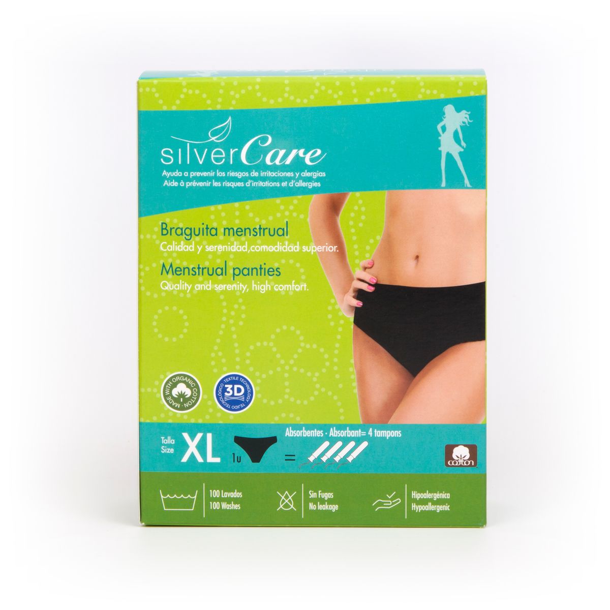 Culotte menstruelle taille XL - Silver Care