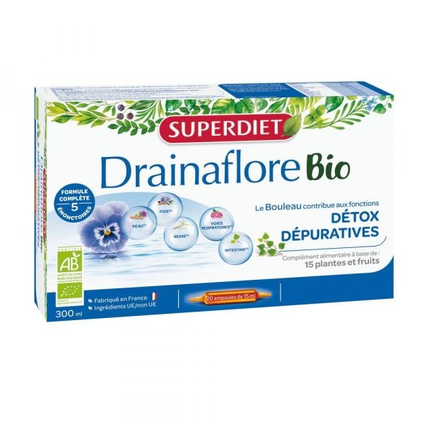 Drainaflore Bio - 20 Ampoules - Superdiet