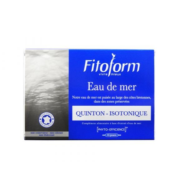 Eau De Mer Isotonique - 30 Ampoules De 10 Ml - Fitoform