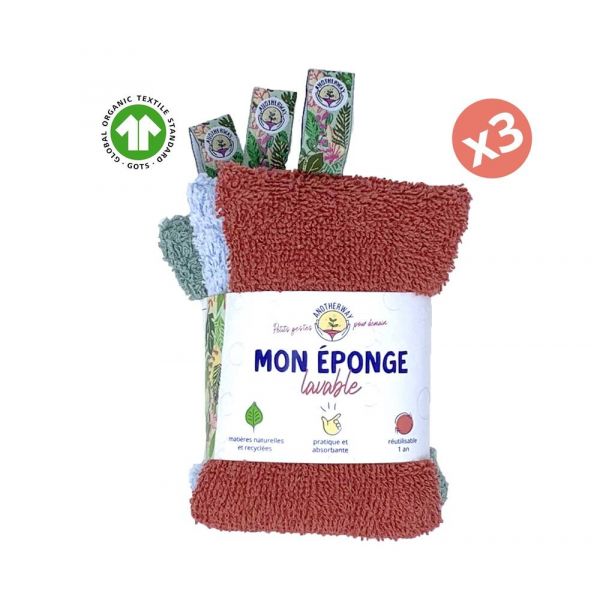 Anotherway - Eponge Lavables Écologiques - Lot De 3 - Anotherway