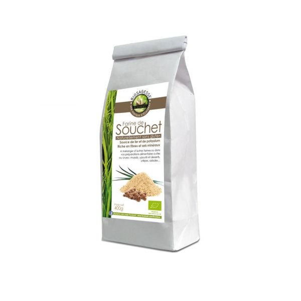 Farine De Souchet, Noix Tigrées Bio - Sachet 400 G - Ecoidées