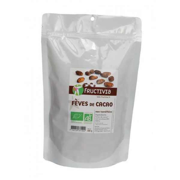 Fèves De Cacao Bio - Sachet 500 G - Fructivia