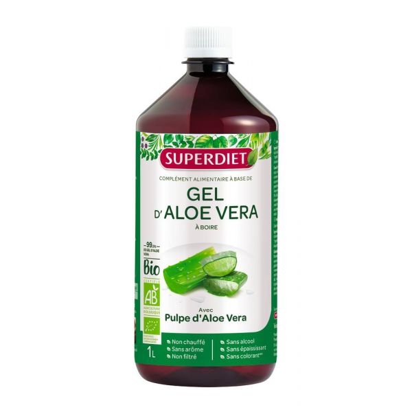 Gel D'aloe Vera Bio - 1 Litre - Superdiet