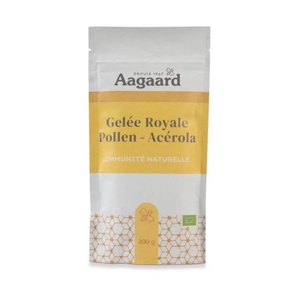 Gelée Royale, Pollen De Fleurs, Acérola, Lucuma Bio - 200 G - Aagaard