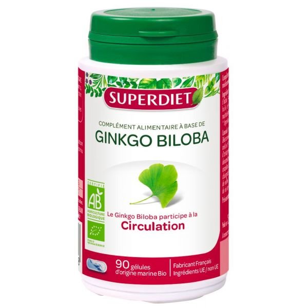 Ginkgo Biloba Bio - 90 Gélules - Superdiet