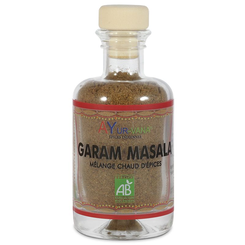 Garam Masala (mélange Chaud D'épices) Bio - Flacon En Verre De 50 G - AyurVana