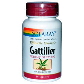 Gattilier (vitex) 225 Mg Standardisé À 0,5% D'agnosides - 60 Capsules - SOLARAY