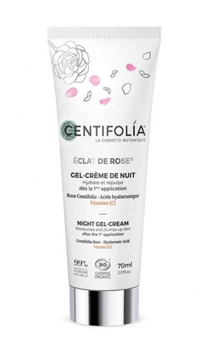 Le Gel - Crème de Nuit Éclat de Rose forme un film doux et offre une sensation fondante