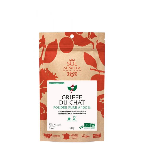 Griffe Du Chat Poudre Bio - 50 G - Sol Semilla