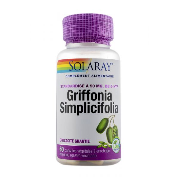 Griffonia 5-htp 50 Mg - 60 Capsules Végétales - SOLARAY