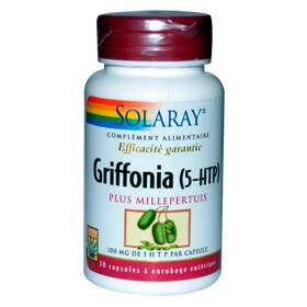 Griffonia + Millepertuis 100 Mg 5htp + 210 Mg - 30 Capsules Végétales - SOLARAY