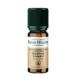 Un flacon de 10ml d'huile essentielle de menthe nanah de la distillerie Saint-Hilaire.